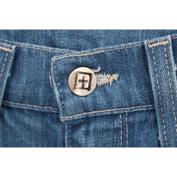 Ksubi Womens Jeans W28 L32.5 Scooter Stretch Mid Indigo Straight Jean NWOT - Picture 3 of 8